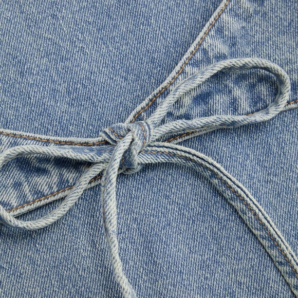 CIDER Denim Low-rise Jeans with Bow Accents NWT! - Picture 10 of 14